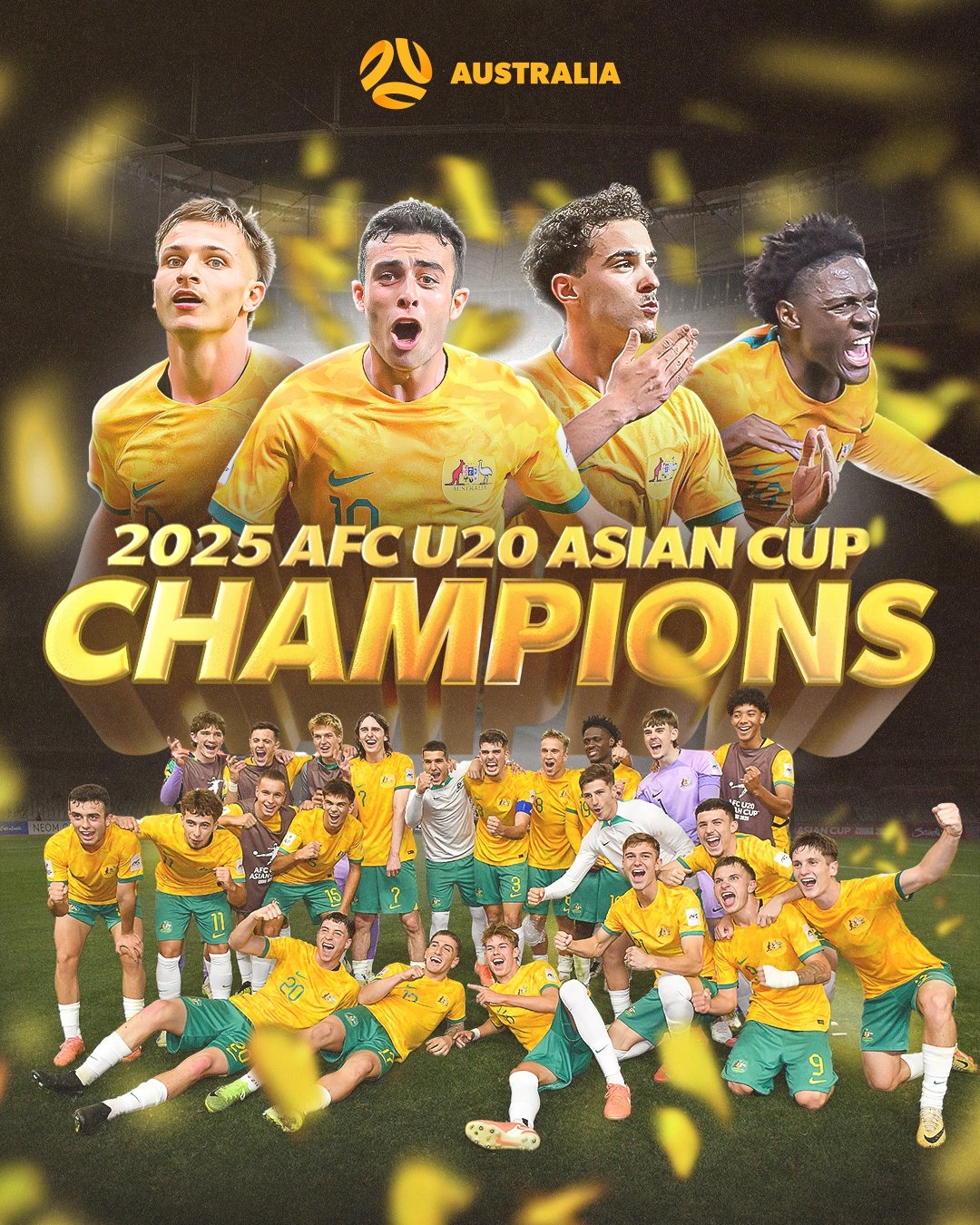 U20亞洲杯排名：澳大利亞首奪冠，澳沙韓日前4進(jìn)世青賽，中國(guó)第8
