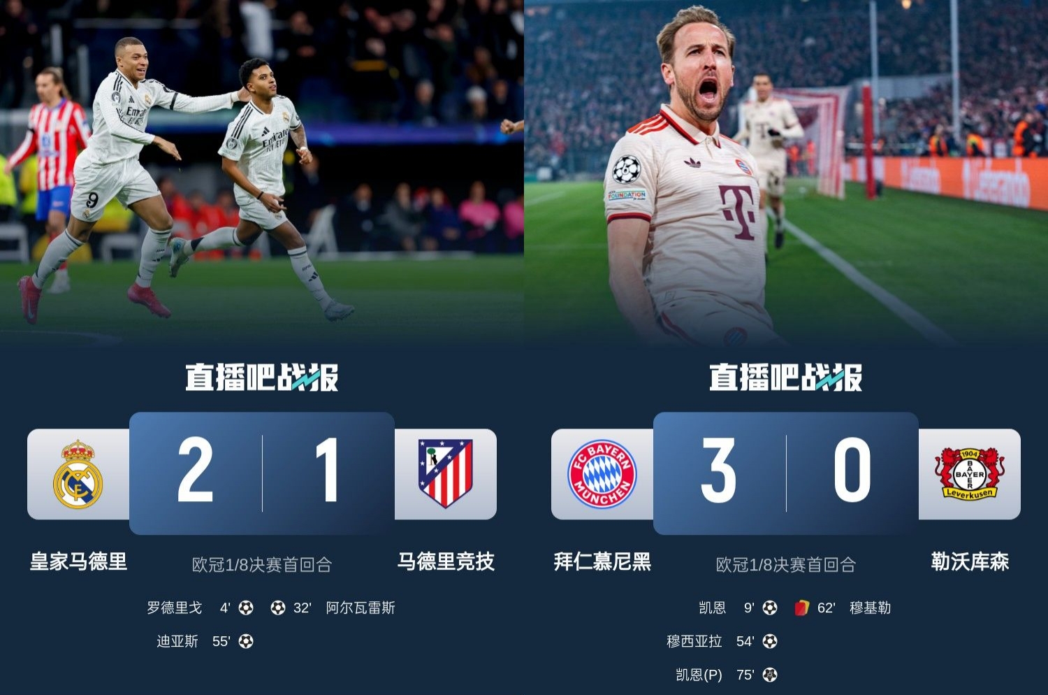 馬競藥廠罵罵咧咧！歐冠附加賽晉級(jí)的8隊(duì)僅2隊(duì)贏球：皇馬&拜仁！