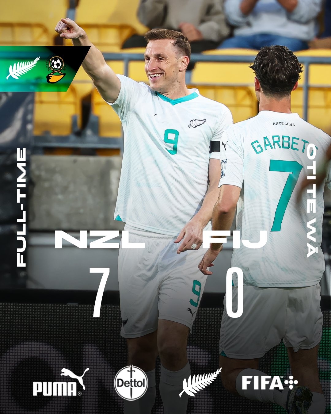 距世界杯一步之遙！新西蘭7-0進(jìn)大洋洲決賽，其FIFA排名高國足1位