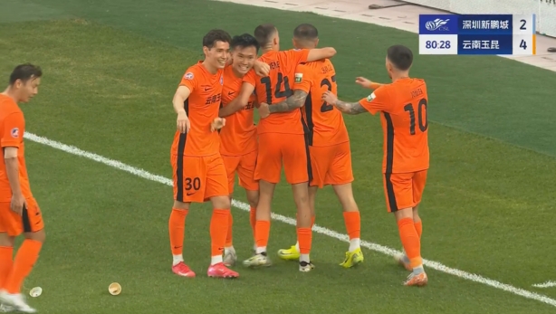 玉昆4-2領先新鵬城！杜加利奇冒頂，徐宏杰得球抽射破門